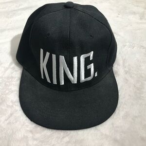 Baseball Snapback Cap KING Embroidery Hat black  hat baseball hip hop